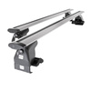 Barres de toit en aluminium adapté pour Audi A4 B6 Berline (2005-2007) - Porte-Bagages de Voiture argent - toit normal
