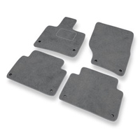 Tapis de Sol Velours adapté pour Audi Q7 I (2005-2015) - Premium tapis de voiture - gris