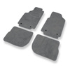 Tapis de Sol Velours adapté pour Audi 100 IV C4 (1991-1994) - Premium tapis de voiture - gris