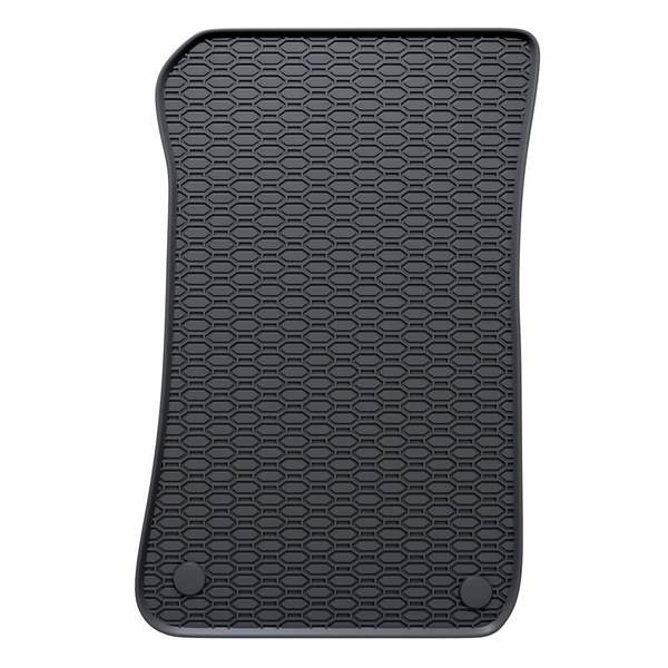 Tapis de sol en caoutchouc adapté pour BMW 1 E81, E82, E87, E88 (2007-2013) - tapis de voiture - noir