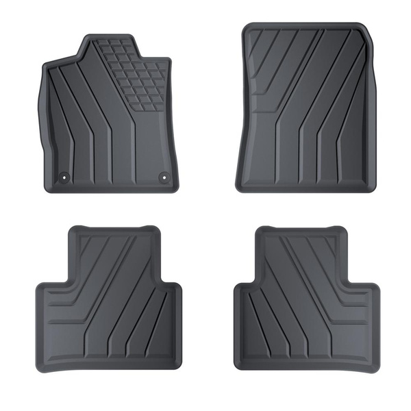 Tapis de sol en TPE adapté pour Peugeot 308 III Hayon (2021-....) - tapis de voiture - noir