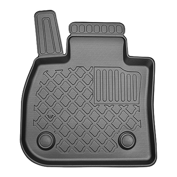 Tapis de sol en TPE adapté pour BMW X1 U11 SUV (10.2022-....) - pas pour la version électrique et hybride - tapis de voiture - noir