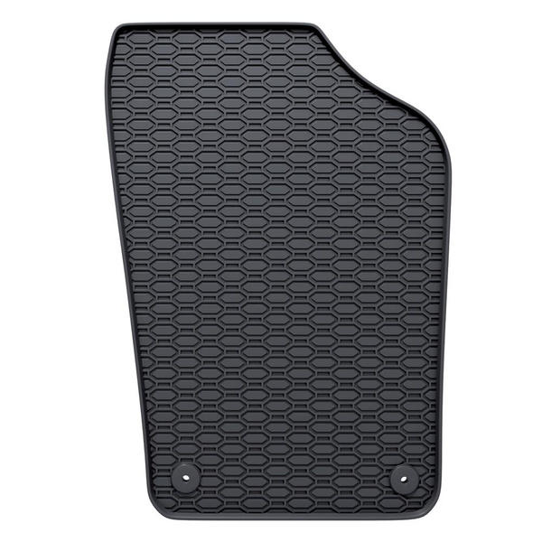 Tapis de sol en caoutchouc adapté pour Volkswagen Polo V Hayon, Berline (2009-2017) - tapis de voiture - noir - 4 pcs.