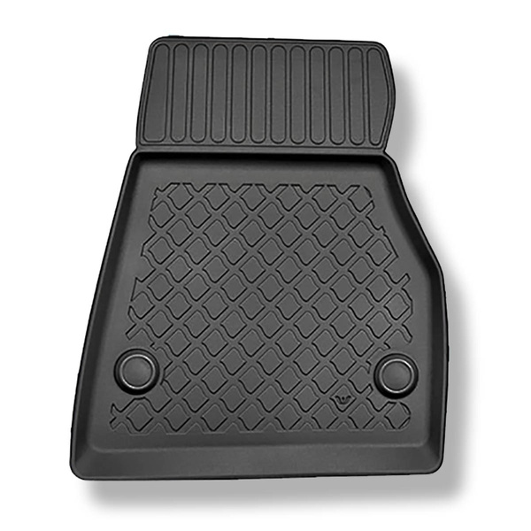 Tapis de sol en TPE adapté pour Tesla Model S Liftback (04.2015-12.2020) - 4 roues motrices - tapis de voiture - noir