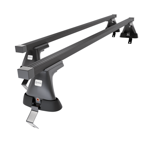 Barres de toit en acier adapté pour Citroen C4 Hayon (2010-2017) - Porte-Bagages de Voiture noir - toit normal