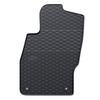 Tapis de sol en caoutchouc adapté pour Opel Corsa D Hayon (2006-2014) - tapis de voiture - noir - 4 pcs.