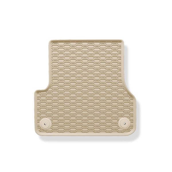 Tapis de sol en caoutchouc adapté pour Audi A7 4G (2010-2018) - tapis de voiture - beige