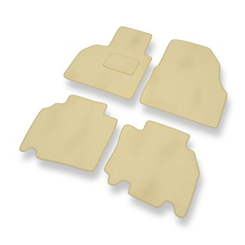 Tapis de Sol Velours adapté pour Renault Kangoo II (2012-2021) - Premium tapis de voiture - beige