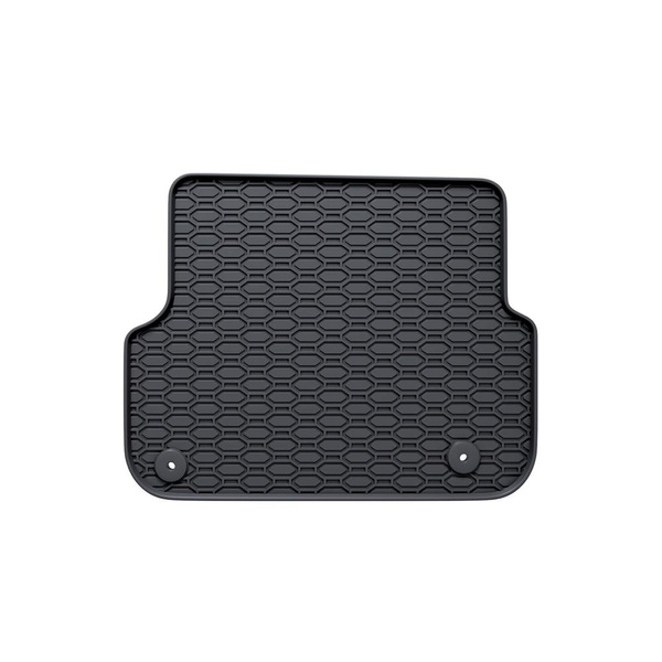 Tapis de sol en caoutchouc adapté pour Audi A6 C6 II (2006-2011) - tapis de voiture - noir