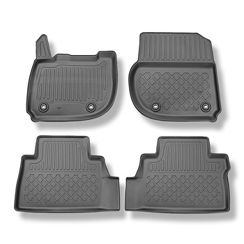 Tapis de sol en TPE adapté pour Honda e:Ny1 SUV (05.2023-....) - tapis de voiture - noir