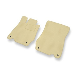Tapis de Sol Velours adapté pour Mercedes-Benz SL R230 Roadster (2002-2012) - Premium tapis de voiture - beige