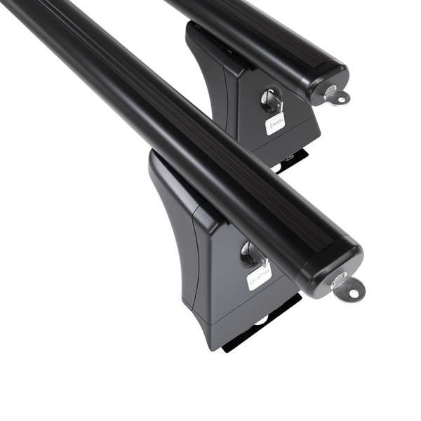 Barres de toit en aluminium adapté pour Fiat Ducato Van (1996-2005) - Porte-Bagages de Voiture noir - points de montage - (suivant le modèle de voiture ils peuvent se situer à différents endroits)