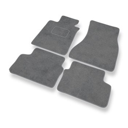 Tapis de Sol Velours adapté pour BMW 5 G31 Touring (2017-2024) - Premium tapis de voiture - gris
