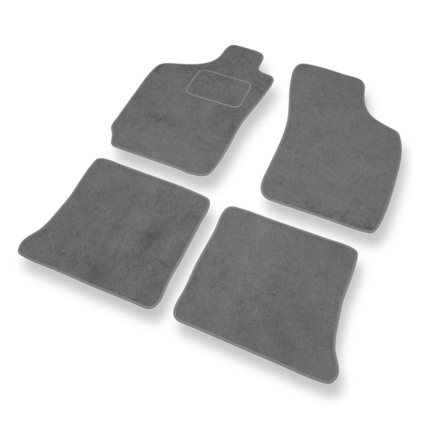 Tapis de Sol Velours adapté pour Fiat Palio Hayon, Weekend (1996-2004) - Premium tapis de voiture - gris