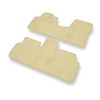 Tapis de Sol Velours adapté pour Lancia Zeta Monospace (1995-2002) - Premium tapis de voiture - beige