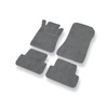 Tapis de Sol Velours adapté pour Mercedes-Benz CLK A209, C209 Coupé (2003-2009) - Premium tapis de voiture - gris