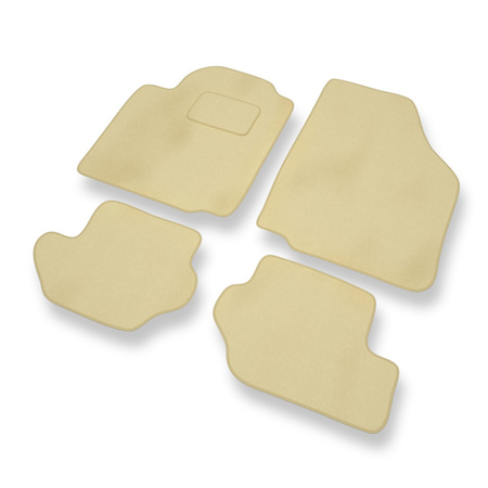 Tapis de Sol Velours adapté pour Ford Fiesta IV (1995-2002) - Premium tapis de voiture - beige