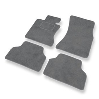 Tapis de Sol Velours adapté pour BMW 5 M5 IV E60 (2005-2010) - Premium tapis de voiture - gris