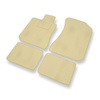 Tapis de Sol Velours adapté pour Honda Legend IV Berline (2004-2012) - Premium tapis de voiture - beige
