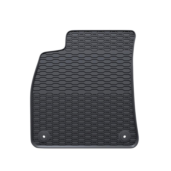Tapis de sol en caoutchouc adapté pour Audi A6 C8 Berline, Avant (2018-....) - tapis de voiture - noir - 4 pcs.