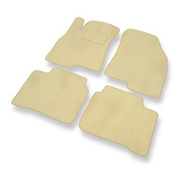 Tapis de Sol Velours adapté pour Kia Magentis I (2000-2005) - Premium tapis de voiture - beige