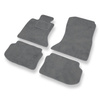Tapis de Sol Velours adapté pour BMW 5 F10, F11 Berline, Touring (2010-2013) - Premium tapis de voiture - gris