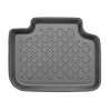 Tapis de sol en TPE adapté pour BMW X1 F48 SAV (10.2015-09.2022) - non pour version hybride - tapis de voiture - noir