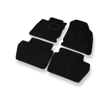 Tapis de Sol Velours adapté pour Ford EcoSport II (2018-2022) - Premium tapis de voiture - noir