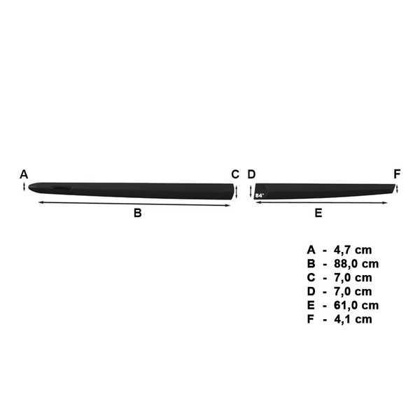Plaques noires latérales de voiture Mazda 3 Hayon (2013-2018)