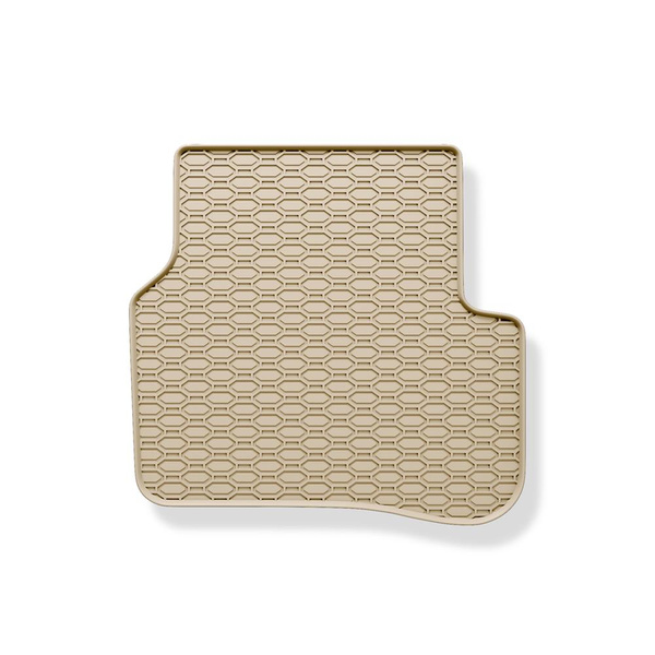 Tapis de sol en caoutchouc adapté pour Volkswagen Passat B7 (2010-2014) - tapis de voiture - beige