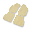 Tapis de Sol Velours adapté pour Fiat Stilo Hayon, Multi-SW (2001-2008) - Premium tapis de voiture - beige