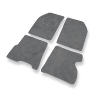 Tapis de Sol Velours adapté pour Renault Kangoo I (1997-2007) - Premium tapis de voiture - gris