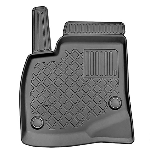 Tapis de sol en TPE adapté pour Tesla Model S Liftback (07.2012-03.2015) - à traction arrière - tapis de voiture - noir