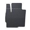 Tapis de sol en caoutchouc adapté pour Citroen C-Crosser (2007-2012) - tapis de voiture - noir