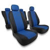 Housses de siège adaptées pour Hyundai Elantra III, IV, V, VI, VII (2000-....) - housse siege voiture universelles - couverture siege - X.R-BL