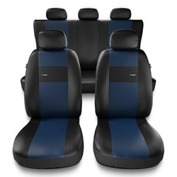 Housses de siège adaptées pour Audi A6 C4, C5, C6, C7, C8 (1994-....) - housse siege voiture universelles - couverture siege - XL-BL