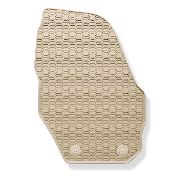 Tapis de sol en caoutchouc adapté pour Volvo S60 II (2010-2019) - tapis de voiture - beige