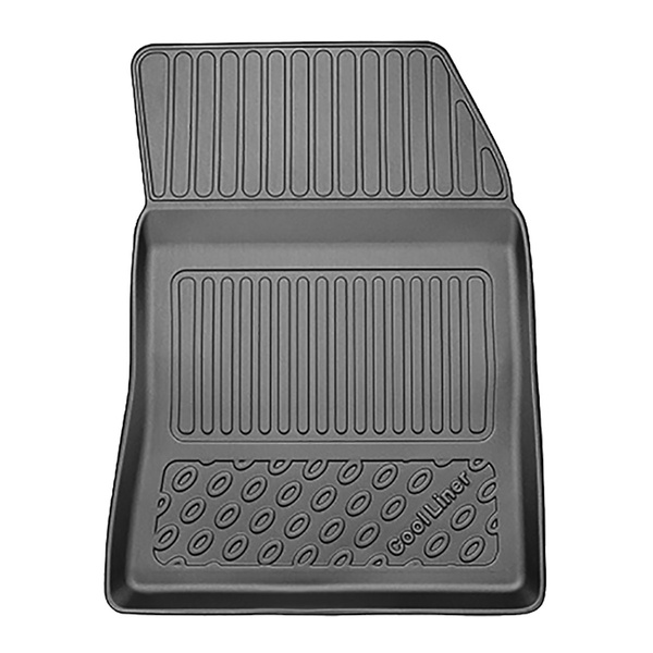 Tapis de sol en TPE adapté pour DS 4 Hayon (11.2021-....) - aussi pour E-Tense Plug-in Hybrid; pas pour la version électrique - tapis de voiture - noir