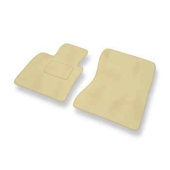 Tapis de Sol Velours adapté pour BMW X6 I E71 (2008-2014) - Premium tapis de voiture - beige