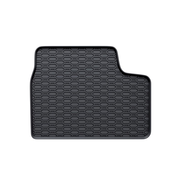 Tapis de sol en caoutchouc adapté pour Opel Astra H Caravan, Hayon, Cabriolet, Berline (2004-2013) - tapis de voiture - noir - 4 pcs.