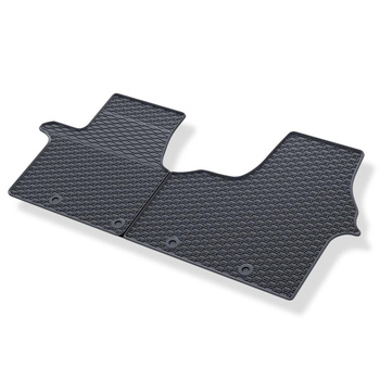 Tapis de sol en caoutchouc adapté pour Renault Trafic III (2014-....) - tapis de voiture - noir