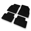 Tapis de Sol Velours adapté pour Chevrolet Malibu VIII Berline (2012-2016) - Premium tapis de voiture - noir
