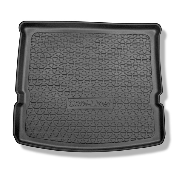 Tapis de coffre adapté pour Ford S-Max II Monospace (09.2015-2023) - bac de coffre - protection de coffre voiture - 7 places; 3me rangée abaissée