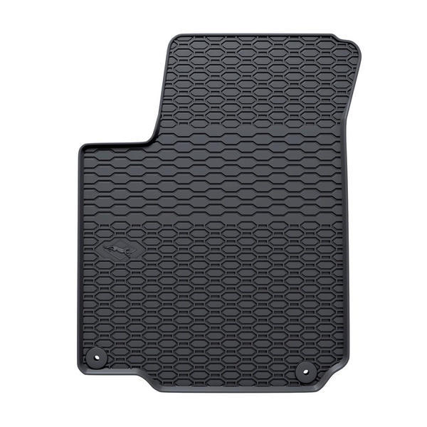 Tapis de sol en caoutchouc adapté pour Volkswagen Bora I Berline, SW (1997-2005) - tapis de voiture - noir - 4 pcs.
