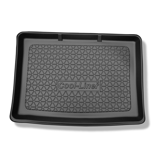 Tapis de coffre adapté pour Mercedes-Benz Classe B W246 Sports Tourer (10.2011-12.2018) - bac de coffre - protection de coffre voiture - coffre inférieur ; sans vario box (sans EASY VARIO PLUS SYSTEM)