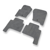 Tapis de Sol Velours adapté pour Land Rover Range Rover Sport I SUV (2004-2013) - Premium tapis de voiture - gris