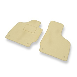 Tapis de Sol Velours adapté pour Audi TT II 8J Coupé, Roadster (2006-2014) - Premium tapis de voiture - beige