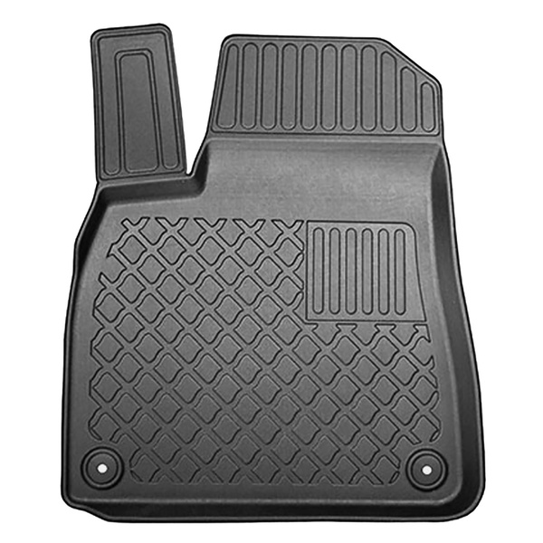Tapis de sol en TPE adapté pour Audi Q7 4M SUV (06.2015-....) - 5 ou 7 sièges; sans la troisième rangée de sièges - tapis de voiture - noir