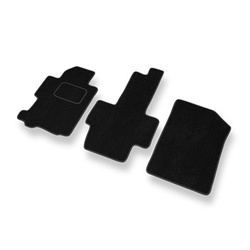 Tapis de Sol Velours adapté pour Honda FR-V Monospace (2004-2009) - Premium tapis de voiture - noir