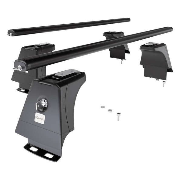 Barres de toit en aluminium adapté pour Honda CR-V SUV (2007-2011) - Porte-Bagages de Voiture noir - points de montage - (suivant le modèle de voiture ils peuvent se situer à différents endroits)